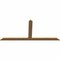 Ekena Millwork Portland Timber Gable Bracket, Western Red Cedar, 96"W x 44"H x 1 1/2"D x 5 1/2"F, 11/12 Pitch GBW096X44X0206POR00SWR - alternate 5